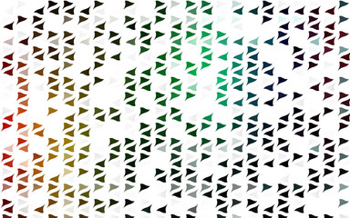 Light Multicolor, Rainbow vector background with triangles. Triangles on abstract background with colorful gradient. Pattern for commercials.