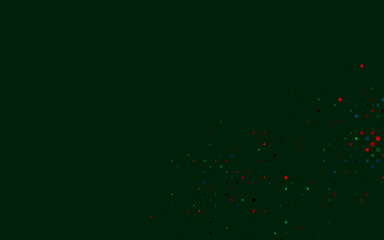 Light Multicolor, Rainbow vector template with circles. Abstract illustration with colored bubbles in nature style. Pattern of water, rain drops.