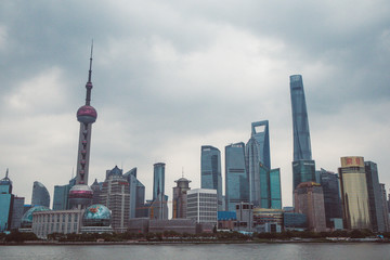 Naklejka premium panoramę Szanghaju