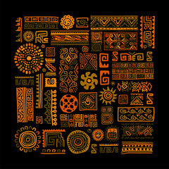 Ethnic handmade ornament for your design