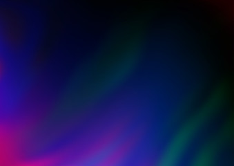 Dark Multicolor, Rainbow vector bokeh and colorful pattern. Colorful abstract illustration with gradient. Brand new style for your business design.