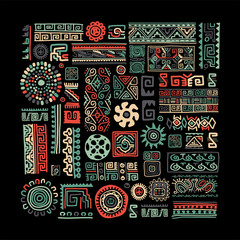 Ethnic handmade ornament for your design
