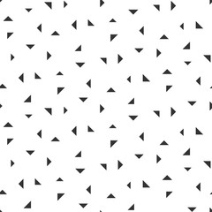 Abstract seamless pattern of black and white many triangle shape. Modern stylish. Design geometric texture for print, vector illustration