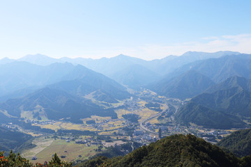 Naklejka premium 新潟県 越後湯沢 街並み
