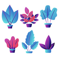 Set of plant vector design