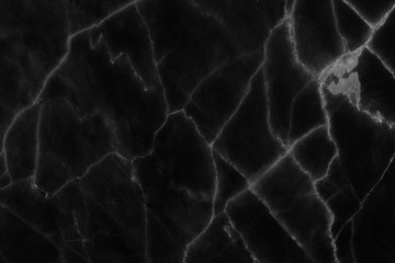 Black marble natural pattern for background