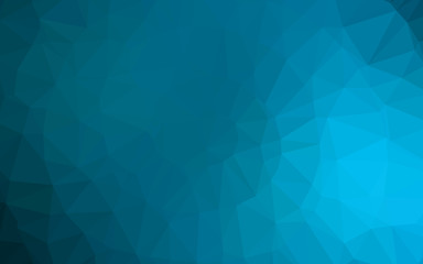 Light BLUE vector polygonal pattern. Shining illustration, which consist of triangles. Polygonal design for your web site.