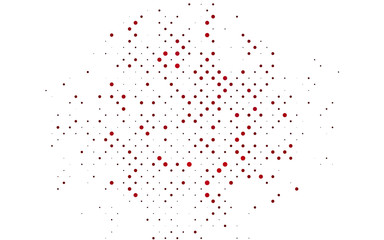 Light Pink vector pattern with spheres. Blurred decorative design in abstract style with bubbles. Pattern of water, rain drops.