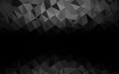 Obraz premium Dark Silver, Gray vector polygonal pattern. Colorful illustration in Origami style with gradient. Completely new design for your business.