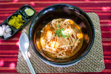 Khao Soi - thai curry noodles with chicken