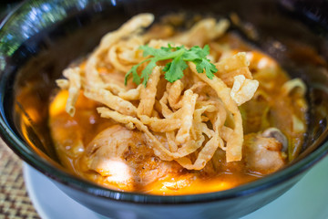 Khao Soi - thai curry noodles with chicken