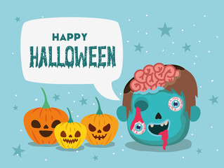 Happy Halloween design ,vector illustration