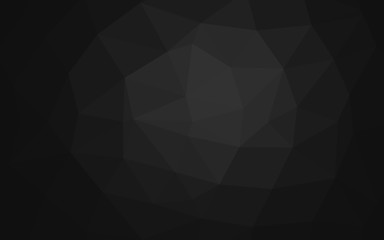 Dark Silver, Gray vector polygonal template. Geometric illustration in Origami style with gradient. Elegant pattern for a brand book.