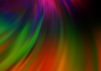 Dark Multicolor, Rainbow vector background with lamp shapes. Colorful abstract illustration with gradient lines. A completely new marble design for your business.