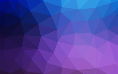 Dark Pink, Blue vector abstract polygonal layout. Glitter abstract illustration with an elegant design. Elegant pattern for a brand book.