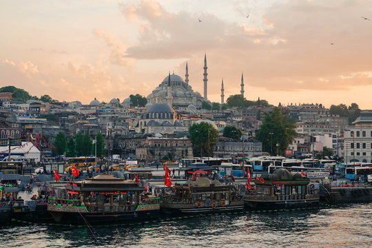 Istanbul evening time in Turkey