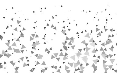 Light Silver, Gray vector background with triangles. Decorative design in abstract style with triangles. Pattern for busines ad, booklets, leaflets