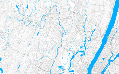 Fototapeta premium Rich detailed vector map of Passaic, New Jersey, USA