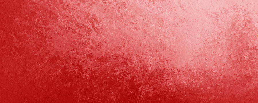 Red background texture, old distressed vintage grunge in faded white spotlight design in upper corner and gradient Christmas red and pink color abstract textured design from dark to light