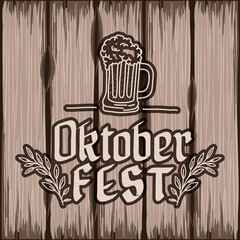 Oktoberfest design, Beer Festival illustration