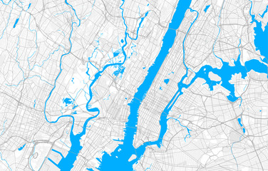 Rich detailed vector map of Union City, New Jersey, USA