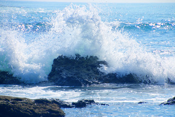 三﨑公園・磯の波（福島県・いわき市）