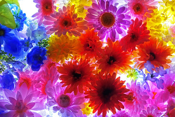 カラフル造花