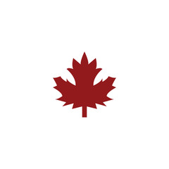 Stylized Autumn Maple Leaf Foliage logo