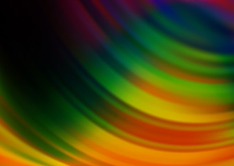 Dark Multicolor, Rainbow vector blurred and colored background. Modern geometrical abstract illustration with gradient. A new texture for your design.