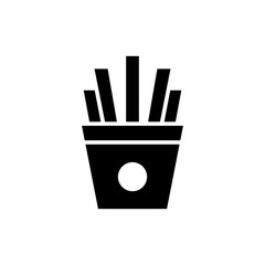 French Fries potatoes icon vector design template