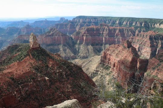 Mount Hayden And Hancock Butte From Point Imperial Grand Canyon