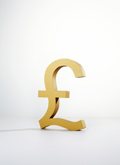 Pound on white background.