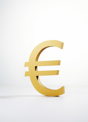 Euro on white background.