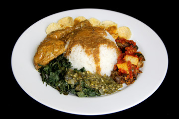 Delicious Padang Rice - Nasi Padang - Indonesian Food