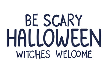 welcome witches halloween celebration calligraphy message