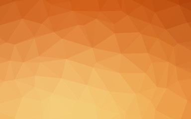 Light Orange vector blurry triangle pattern. Shining colored illustration in a Brand new style. Polygonal design for your web site.