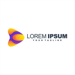 awesome abstract gradient logo design