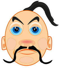 Person men ukrainian on white background is insulated