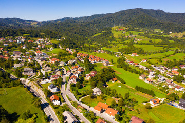 Fototapeta na wymiar Slovenian town of Vrhnika