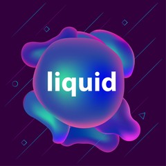 Geometric liquid with  Purple gradient colors Banner Vector for web and presentation EPS 10 