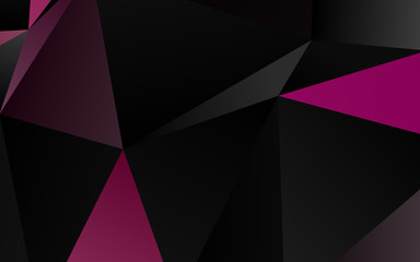 Obraz premium Light Pink vector abstract polygonal texture. Glitter abstract illustration with an elegant design. Polygonal design for your web site.