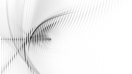 Abstract background element. Fractal graphics series. Composition of glowing lines and mosaic halftone effects. Wide format high resolution image. 3d illustration