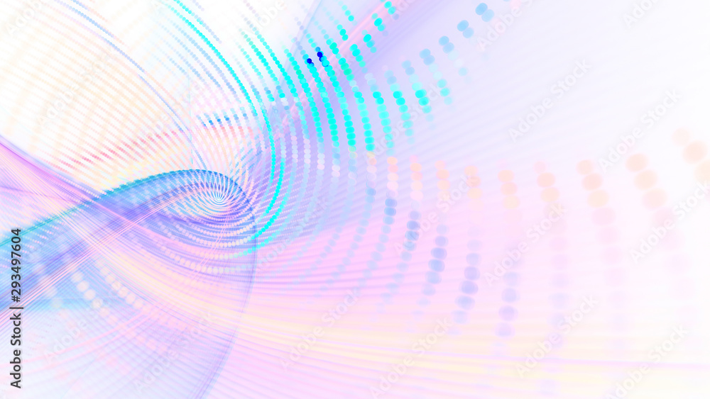 Poster abstract background element. fractal graphics series. composition of glowing lines and mosaic halfto