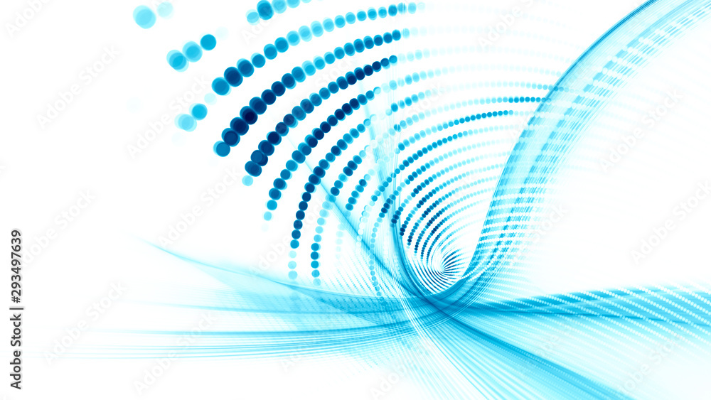 Poster abstract background element. fractal graphics series. composition of glowing lines and mosaic halfto