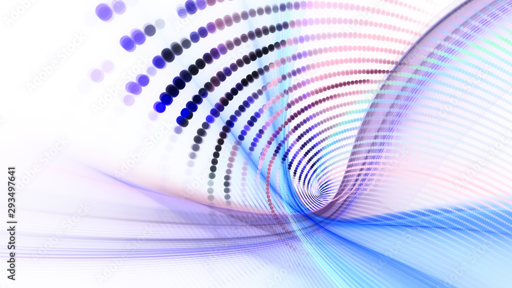 Poster abstract background element. fractal graphics series. composition of glowing lines and mosaic halfto