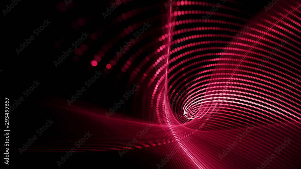 Poster abstract background element. fractal graphics series. composition of glowing lines and mosaic halfto