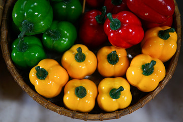 Fake fruit from ceramic