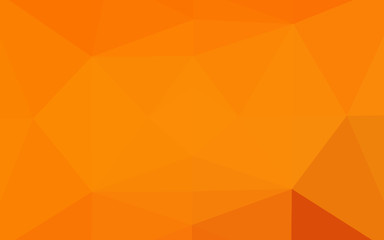 Light Orange vector abstract mosaic background. Shining colored illustration in a Brand new style. Completely new design for your business.