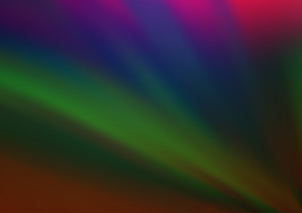 Dark Multicolor, Rainbow vector glossy abstract background. Colorful abstract illustration with gradient. A completely new design for your business.