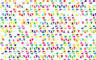 Light Multicolor, Rainbow vector layout with lines, triangles. Glitter abstract illustration with triangular shapes. Best design for your ad, poster, banner.